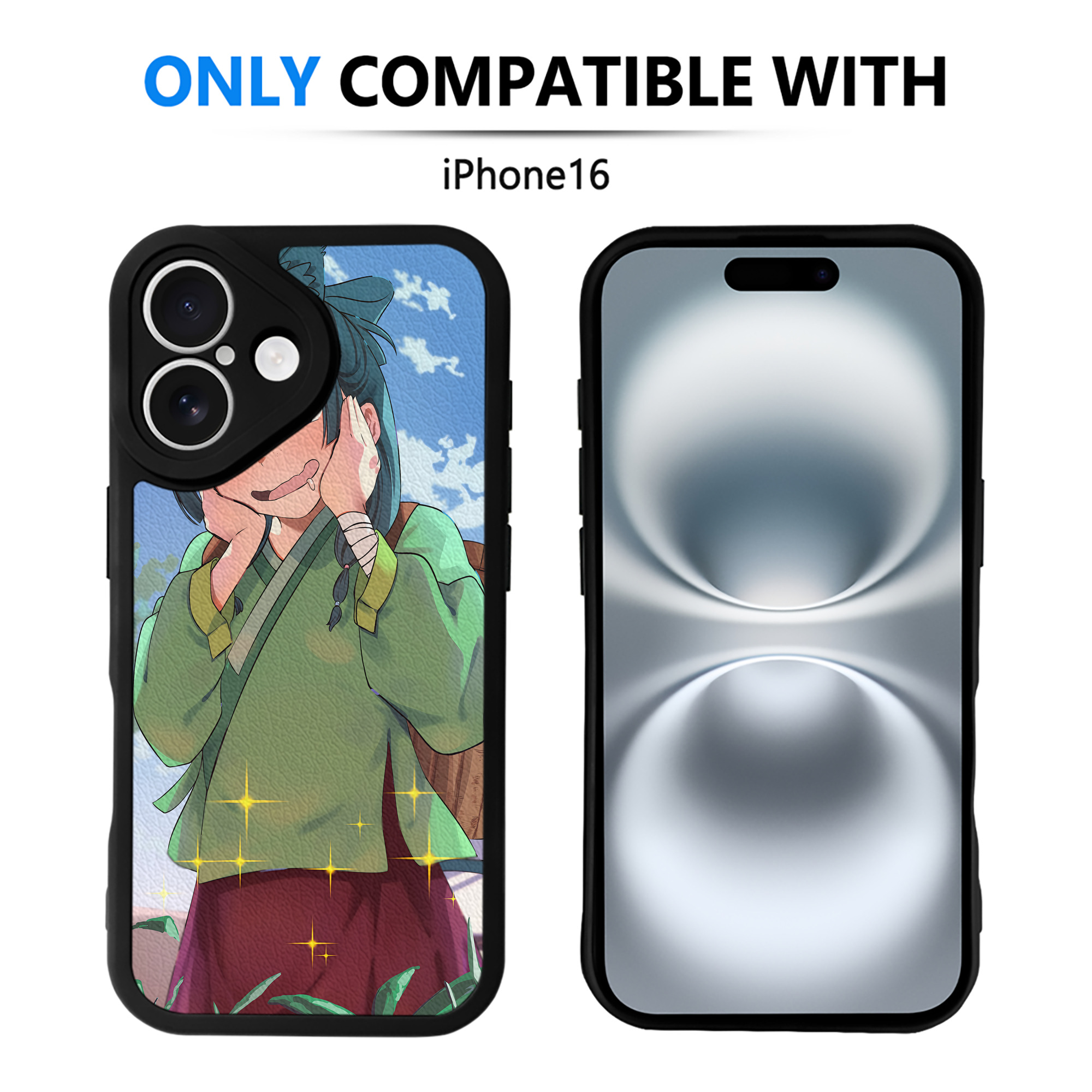 （画像用） 薬屋のひとりごと The Apothecary Diaries 【iPhone 16シリーズ対応】シリコンスマホケース（レザー調） 材質：シリコン
